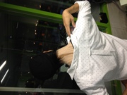 「もっと首揉んで～～！！」(画像横になってスミマセン(ADゴン))