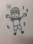 「冬」にも関わらず!<br>半そで短パンの小学生!