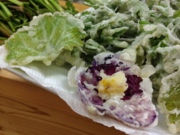 椿の花のてんぷら